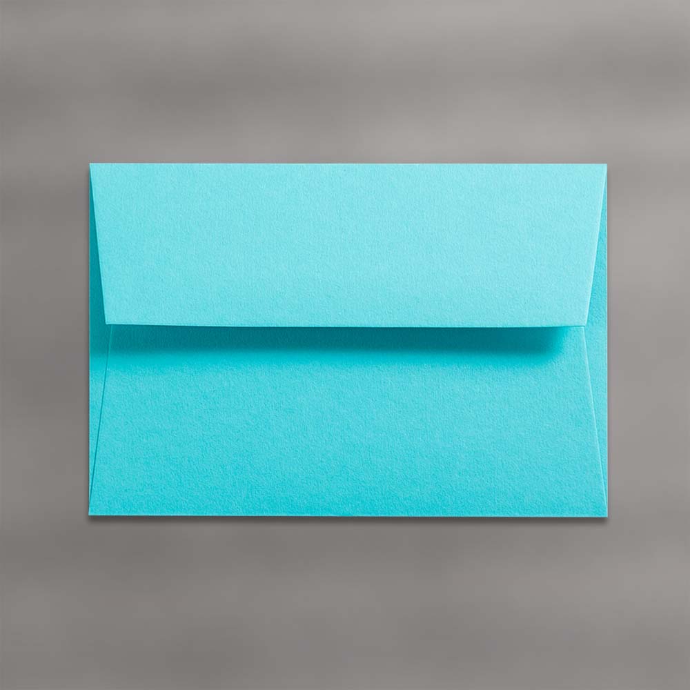 Enveloppes colorées - Bleu (Turquoise caraïbe)~110 x 220 mm (DL)