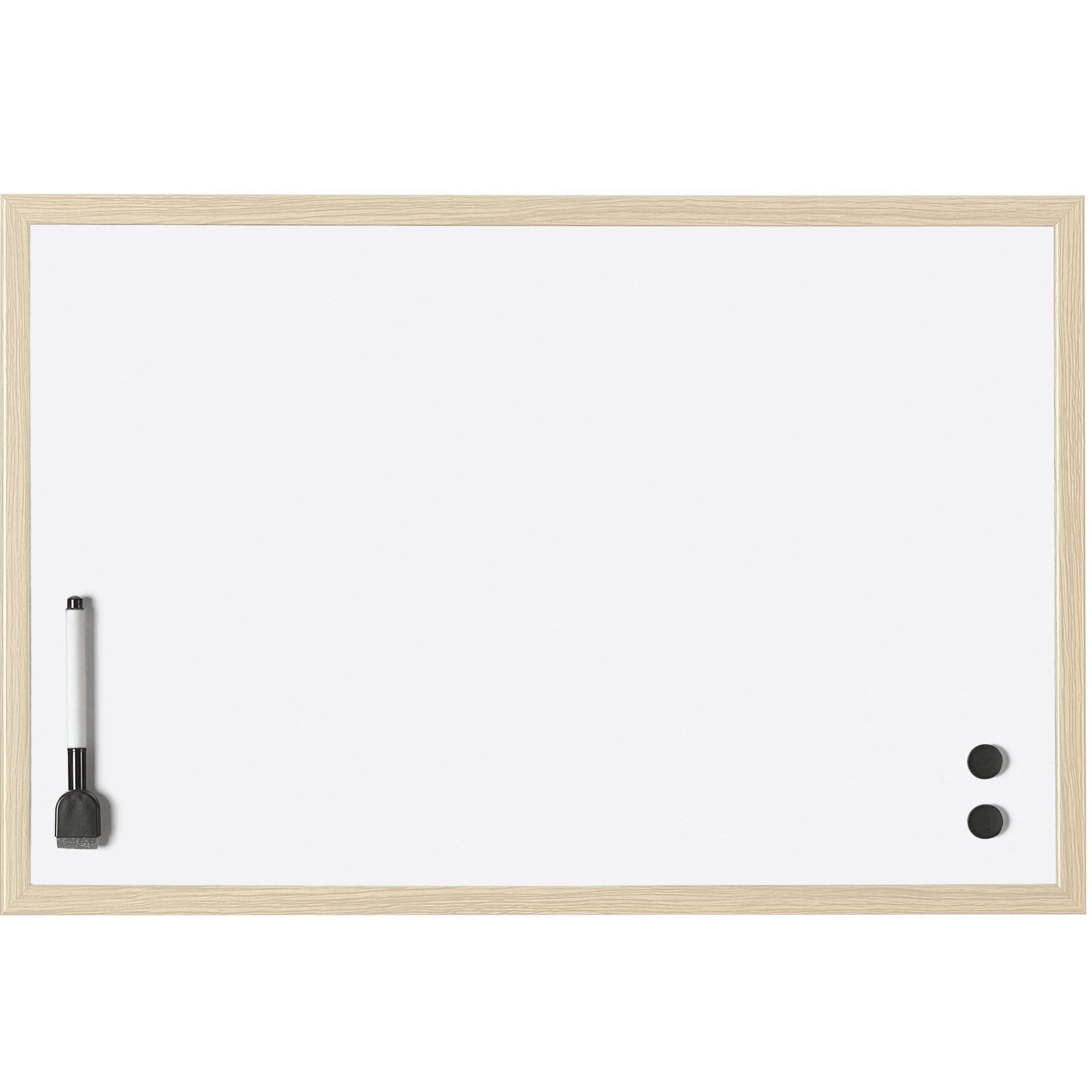 Tableau blanc magnétique avec cadre en bois 800x600mm - Ligne K